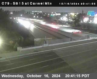 NB 15 at Carmel Mountain Rd.