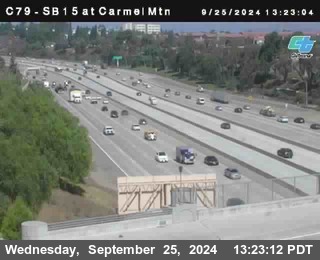 NB 15 at Carmel Mountain Rd.