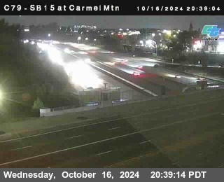 NB 15 at Carmel Mountain Rd.