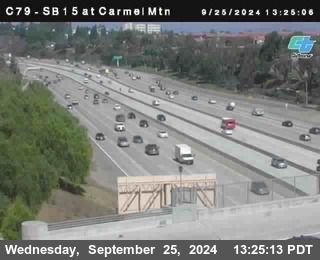 NB 15 at Carmel Mountain Rd.