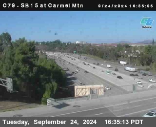 NB 15 at Carmel Mountain Rd.