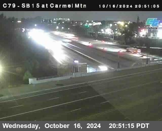 NB 15 at Carmel Mountain Rd.