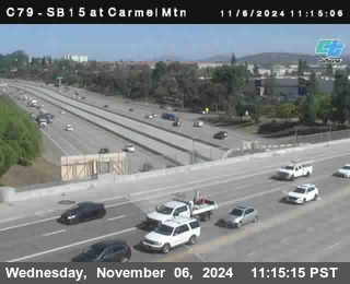 NB 15 at Carmel Mountain Rd.