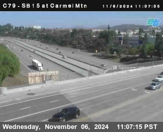 NB 15 at Carmel Mountain Rd.