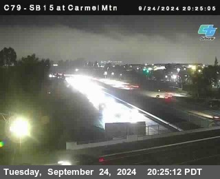 NB 15 at Carmel Mountain Rd.