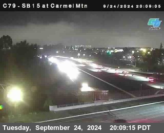 NB 15 at Carmel Mountain Rd.