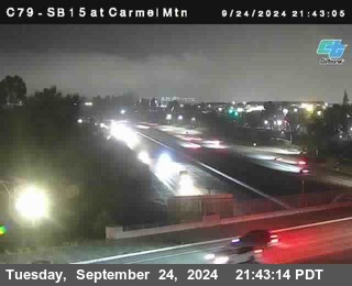 NB 15 at Carmel Mountain Rd.