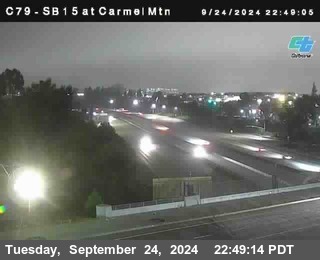 NB 15 at Carmel Mountain Rd.