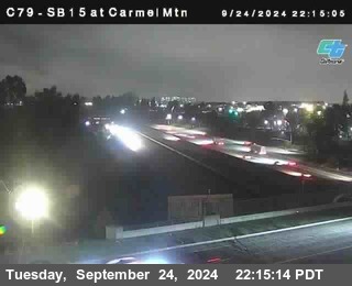 NB 15 at Carmel Mountain Rd.