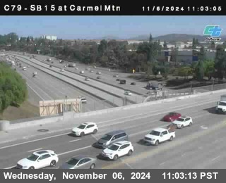 NB 15 at Carmel Mountain Rd.