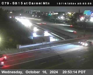 NB 15 at Carmel Mountain Rd.