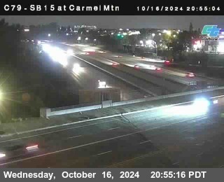 NB 15 at Carmel Mountain Rd.