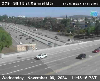 NB 15 at Carmel Mountain Rd.