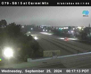 NB 15 at Carmel Mountain Rd.