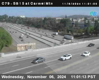 NB 15 at Carmel Mountain Rd.