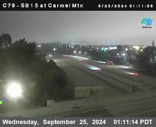 NB 15 at Carmel Mountain Rd.