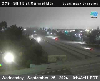 NB 15 at Carmel Mountain Rd.