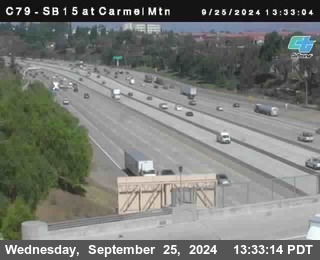 NB 15 at Carmel Mountain Rd.