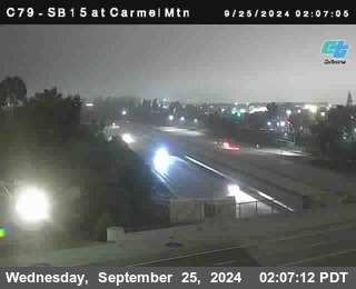 NB 15 at Carmel Mountain Rd.