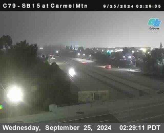 NB 15 at Carmel Mountain Rd.