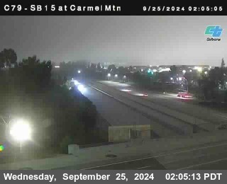 NB 15 at Carmel Mountain Rd.