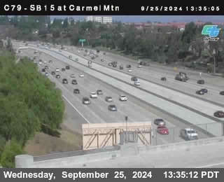 NB 15 at Carmel Mountain Rd.