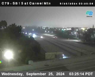 NB 15 at Carmel Mountain Rd.