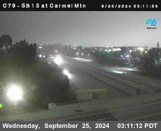 NB 15 at Carmel Mountain Rd.