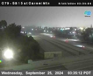 NB 15 at Carmel Mountain Rd.