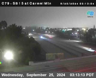 NB 15 at Carmel Mountain Rd.