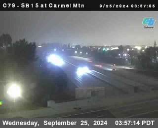 NB 15 at Carmel Mountain Rd.