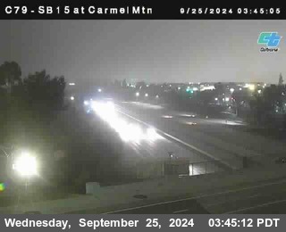 NB 15 at Carmel Mountain Rd.