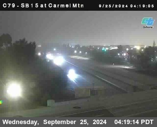 NB 15 at Carmel Mountain Rd.