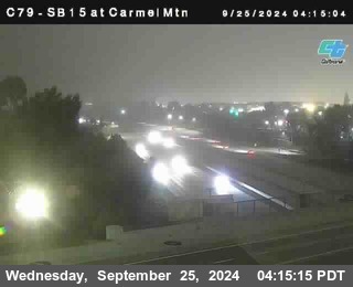 NB 15 at Carmel Mountain Rd.