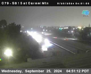 NB 15 at Carmel Mountain Rd.