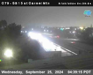 NB 15 at Carmel Mountain Rd.