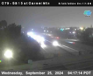 NB 15 at Carmel Mountain Rd.