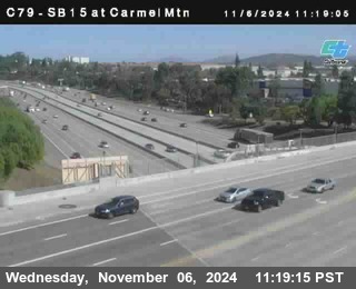 NB 15 at Carmel Mountain Rd.