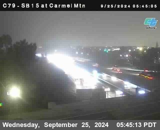 NB 15 at Carmel Mountain Rd.