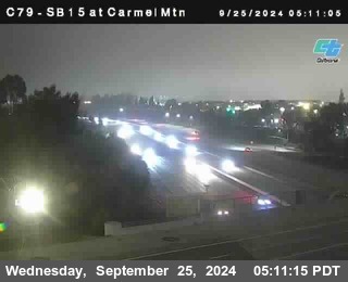 NB 15 at Carmel Mountain Rd.