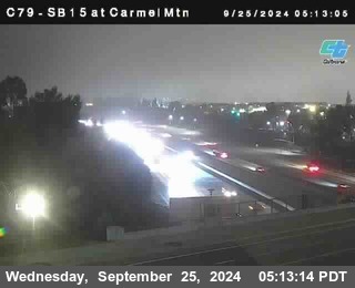 NB 15 at Carmel Mountain Rd.