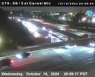 NB 15 at Carmel Mountain Rd.