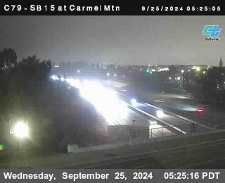 NB 15 at Carmel Mountain Rd.