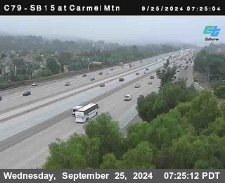 NB 15 at Carmel Mountain Rd.