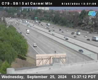 NB 15 at Carmel Mountain Rd.