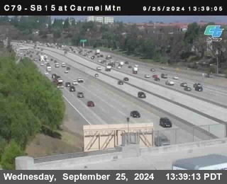 NB 15 at Carmel Mountain Rd.