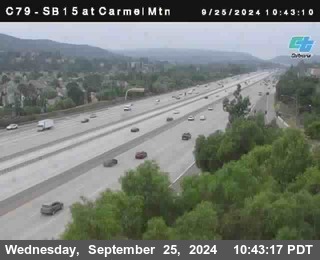 NB 15 at Carmel Mountain Rd.