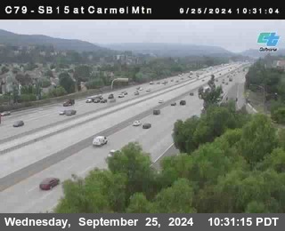 NB 15 at Carmel Mountain Rd.