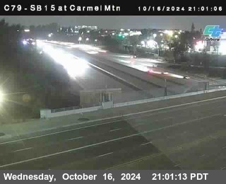 NB 15 at Carmel Mountain Rd.