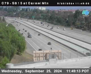 NB 15 at Carmel Mountain Rd.